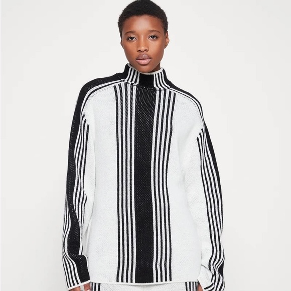 NA-KD x Klara Montes Wool Blend Soft Polo Sweater NWT Small - Picture 6 of 6